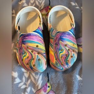 Crocs Rainbow Swirl Clogs